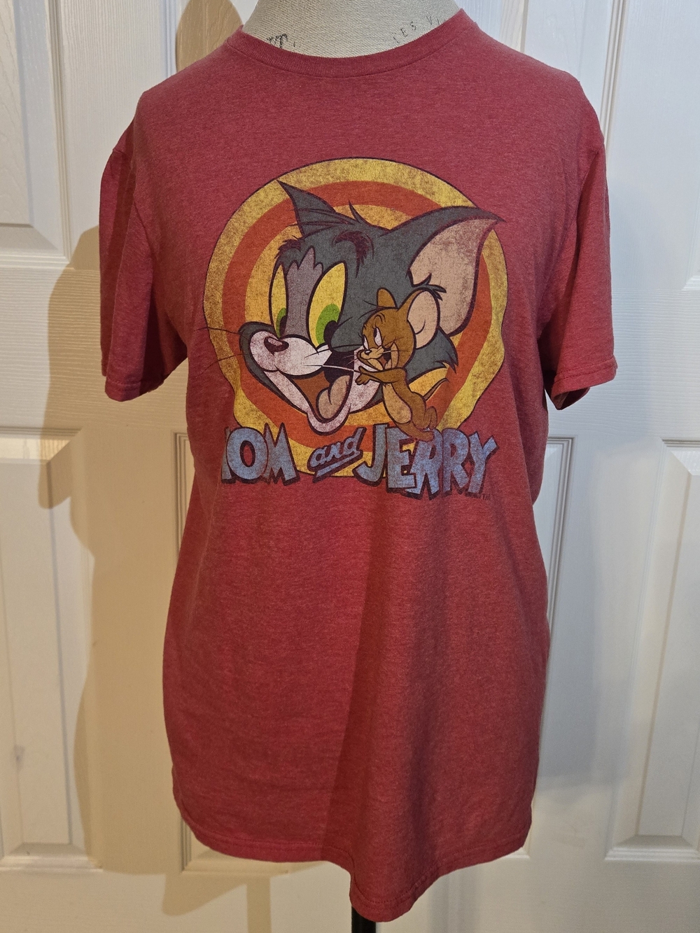 Vintage Tom & Jerry Graphic Tee in Red